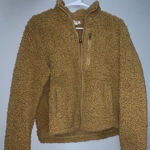Tan Zip-up Sherpa from Garage